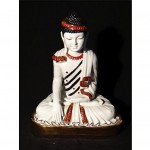 vintage blanc de chine buddha figurine