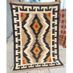 vintage c. 1920 american indian wool rug