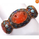 vintage chinese carnelian bracelet