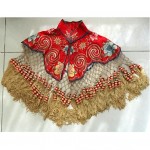 vintage chinese hand embroidered shawl