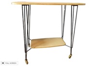 vintage french mid-century bar cart