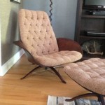 vintage fully restored mid-century plycraft lounge ottoman