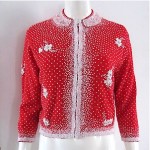 vintage gene shelly beaded sweater z