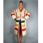 vintage hudson bay hooded blanket coat