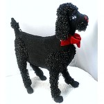 vintage huge 1950s beaded french poodle purse with matching umbrella z