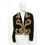 vintage italian maddalena marconi velvet gold rope jacket z