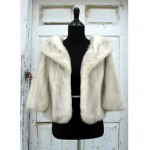 vintage ivory mink stole z