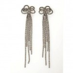 vintage kenneth jay lane rhinestone drop earrings