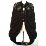 vintage knit sweater cape z