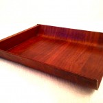 vintage knoll mid-century rosewood desk tray z