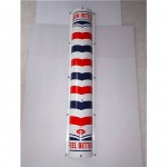 vintage marvy porcelain barber sign pole