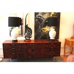 vintage mid-century harvey probber brazilian rosewood sideboard credenza z