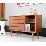 vintage mid-century teak credenza sideboard