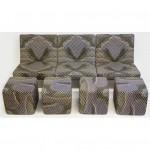 vintage milo baughman op art sectional set z