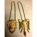 vintage pair of razza pendants