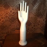 vintage porcelain industrial glove mold