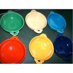 vintage set of mint fiesta bowls