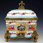 vintage sevres porcelain bronze mounted box z