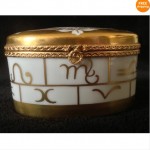 vintage tiffany zodiac trinket box