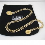 vintage versace chain belt