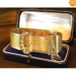 vintage victorian 14k belt bracelet