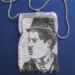 vintage whiting and davis charlie chaplin mesh purse