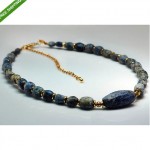 ancient egyptian lapis lazuli re-strung necklace
