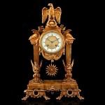 antique 19th century chiming mantel clock z