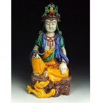 antique 19th century porcelain buddha statue