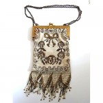 antique c. 1910 french beaded evening bag