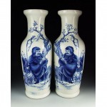 antique pair of republic period porcelain vases z