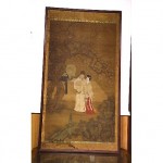 huge antique chinese handpainted silk wall art