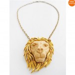 vinatge 1970s razza leo lion necklace