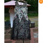 vintage 1920s chiffon lace dress z