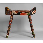 vintage 1940s northwest coast indian carved wood stool