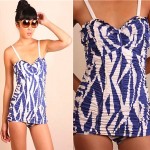 vintage 1940s pleated ruched swimsuit z