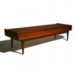 vintage 1950s dillingham coffee table bench