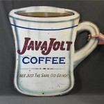 vintage 1950s tin coffee advertising sign