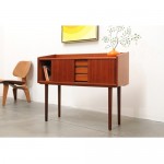 vintage 1960s danish modern teak entry chest z