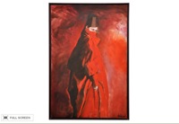 vintage 1960s david halpern woman in red