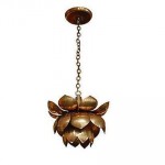 vintage 1960s tommi parzinger for feldman brass lotus hanging lamp