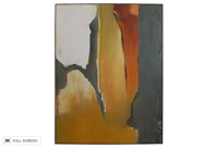 vintage 1969 abstract painting