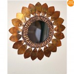 vintage 1969 curtis jere sunflower mirror z