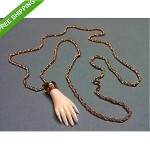 vintage 1969 grosse hand pendant necklace