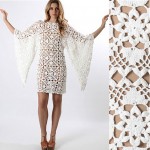 vintage 1970s crochet lace mini dress