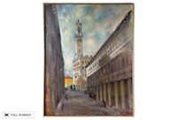 vintage 1990s gustav trois painting of florence italy
