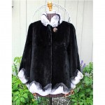 vintage boya sheared mink with chinchilla trim z