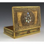 vintage c. 1910 tiffany bronze desk box