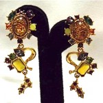 vintage christian lacroix earrings z