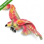 vintage coro enamel bird brooch